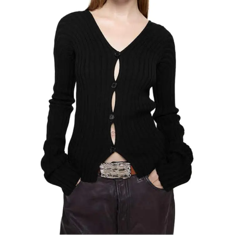 Acne Studios Button Up Rib Cardigan-1