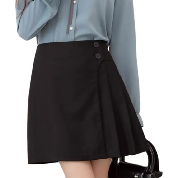 Tonlion Casual Short Skirts Women's Black-2
