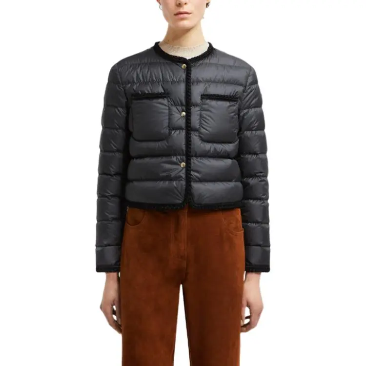 Moncler Gencay Braided Trim Short Down Jacket-3