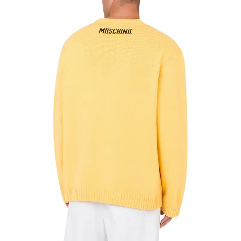 MOSCHINO Logo Embroidered Crewneck Jumper-2