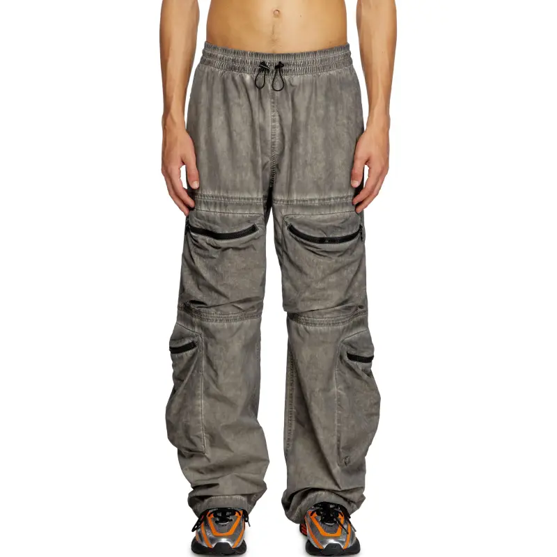DIESEL Cargo Pants Men Gray-2