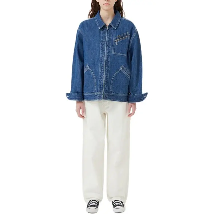 Lee Denim Jackets Unisex Blue-5