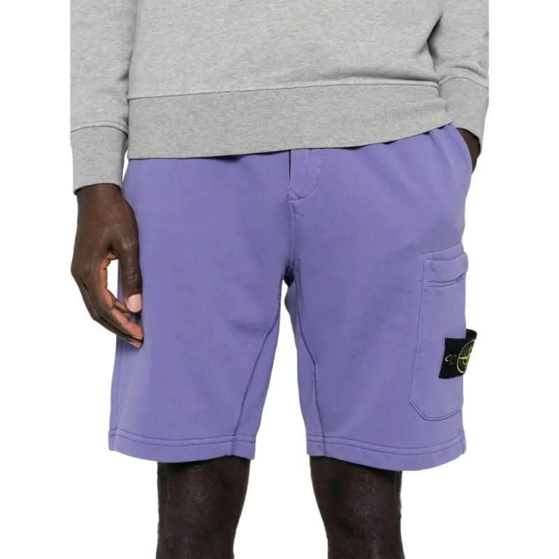 STONE ISLAND Compass Patch Drawstring Shorts-2