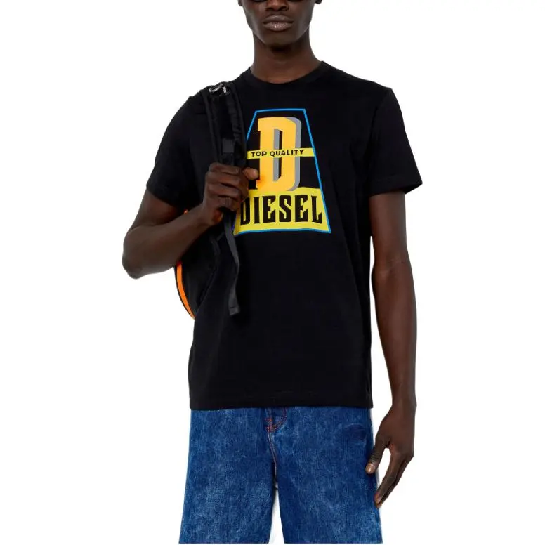 DIESEL T Shirts Men Black-1
