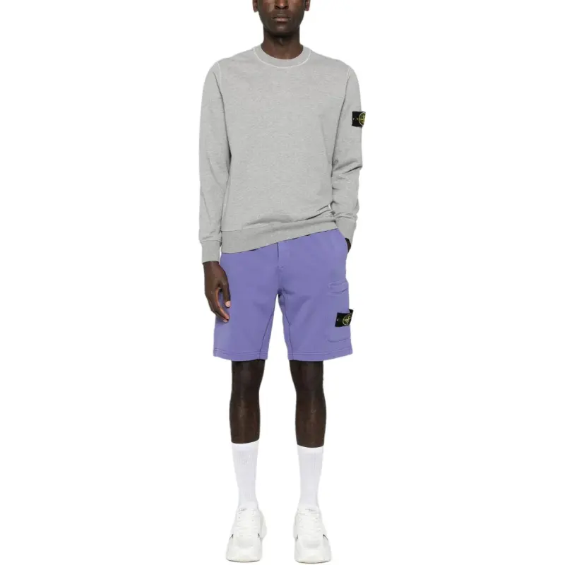 STONE ISLAND Compass Patch Drawstring Shorts-1