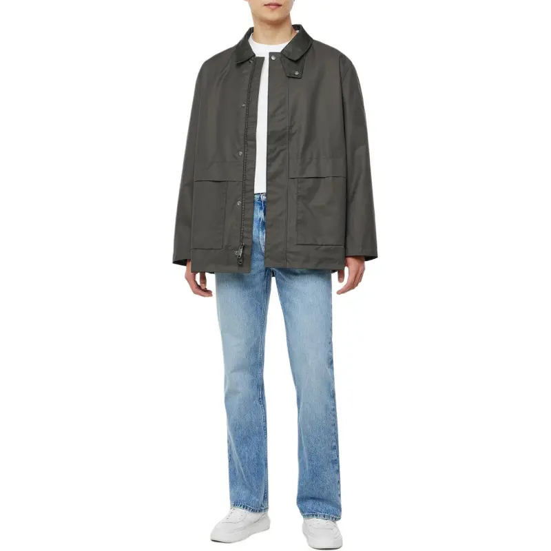 CALVIN KLEIN Jackets Coats Men's Charcoal Gray-3