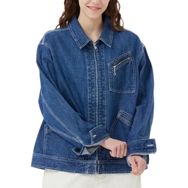 Lee Denim Jackets Unisex Blue-4