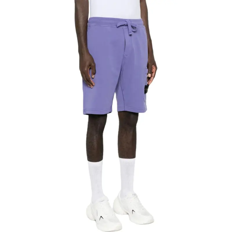 STONE ISLAND Compass Patch Drawstring Shorts-3