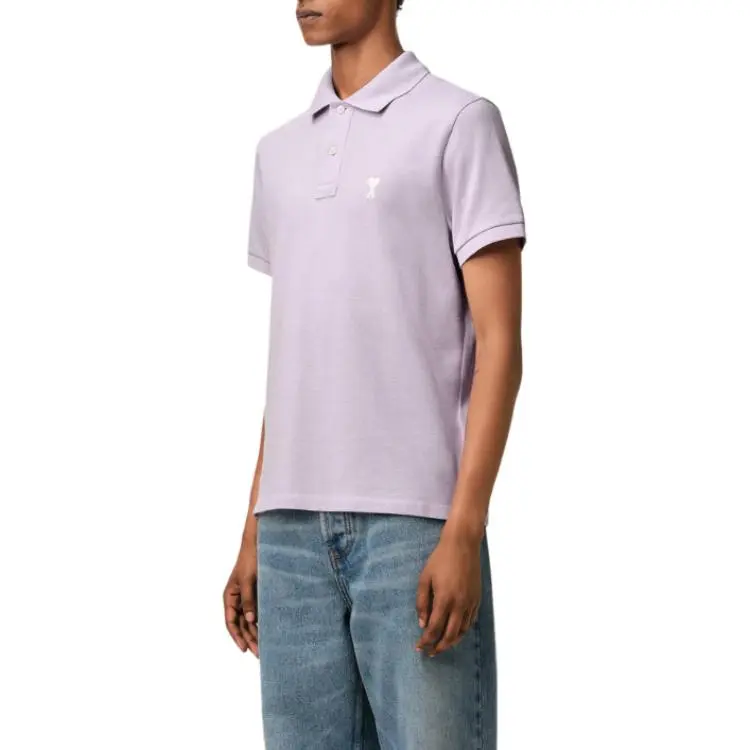 AMIPARIS Paris Ami De Coeur Logo Embroidered Polo Shirt-1