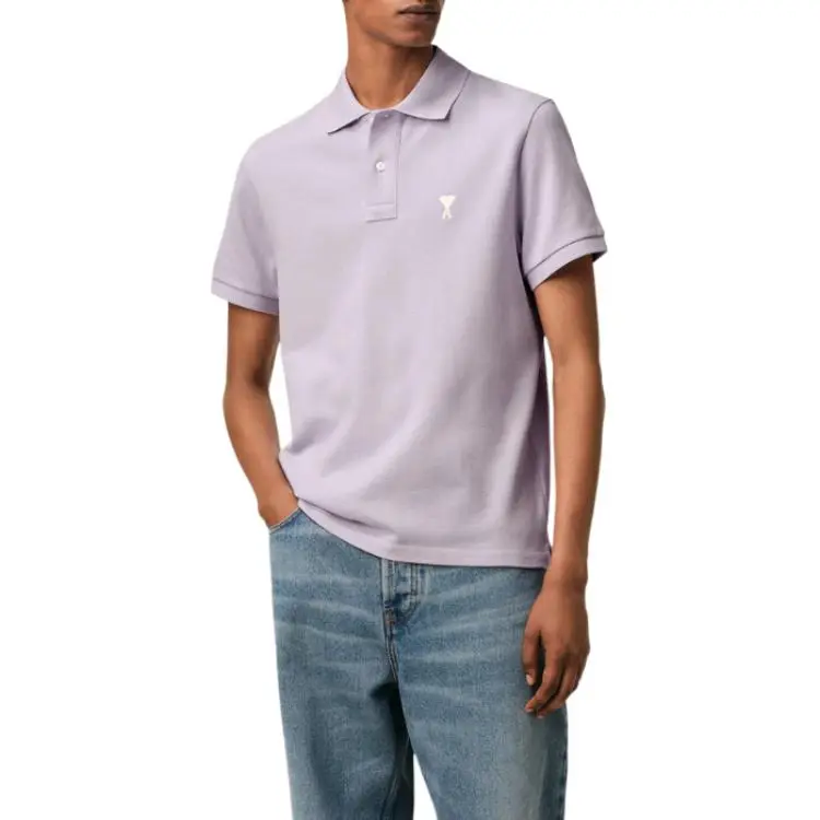 AMIPARIS Paris Ami De Coeur Logo Embroidered Polo Shirt-2