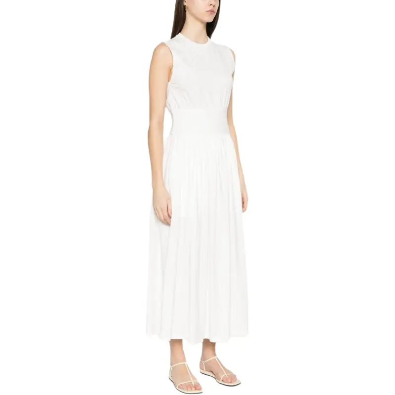 TOTEME Crewneck Sleeveless Maxi Dress-3