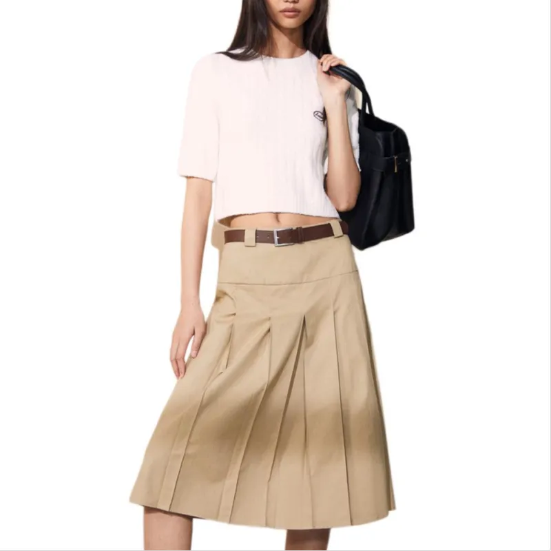 H&M Casual Long Skirts Women's Beige-3