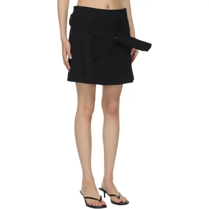 LOW CLASSIC Belted Mini Skirt-5