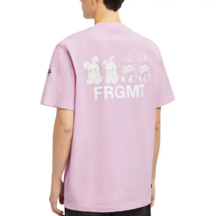 MONCLER GENIUS MONCLER GENIUS X Fujiwara Hiroshi FRGMT T Shirts Men Light Pink-2