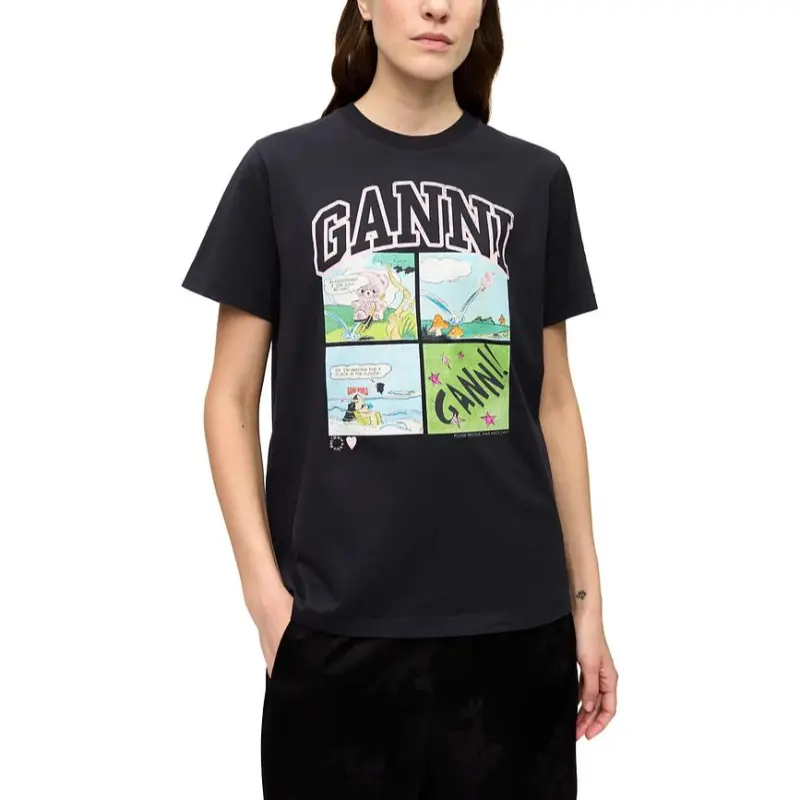 GANNI Printed T shirt-2