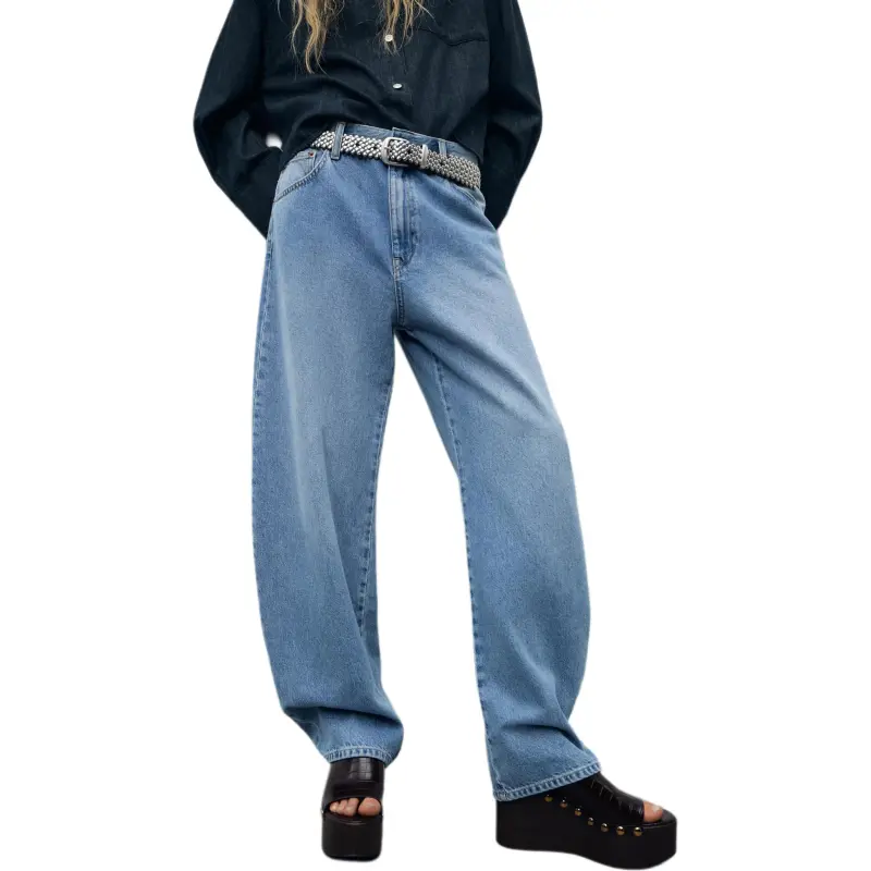 ZARA Trf Jeans Women's Light Blue-4