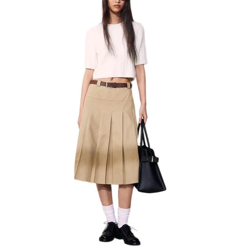 H&M Casual Long Skirts Women's Beige-2