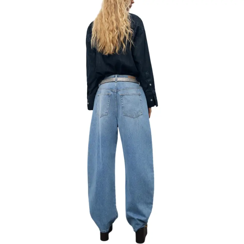 ZARA Trf Jeans Women's Light Blue-2