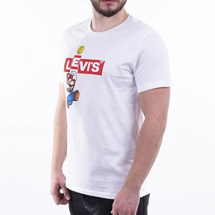 Levis T Shirts Men White-2