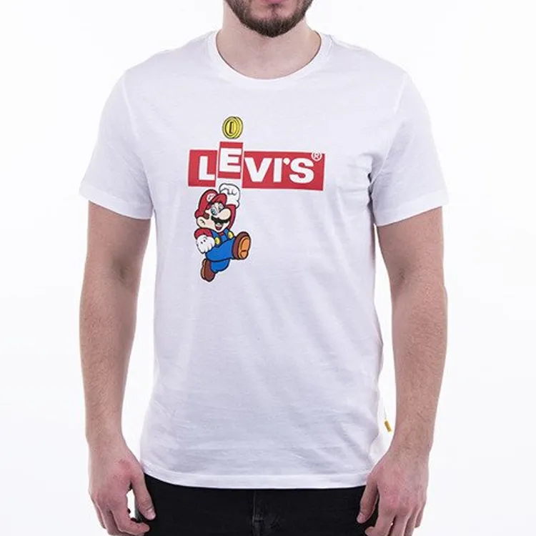 Levis T Shirts Men White-4