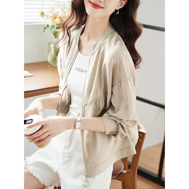 Mo Han Yi Mei Jackets Coats Women's Beige-1