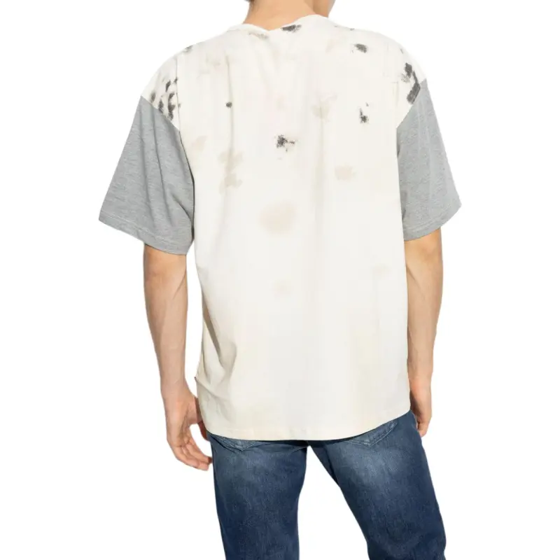 DIESEL Colour Block Dirty Effect T Shirt-3