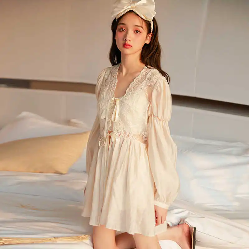DEAR DEER PUFF Casual Suit Women's Ecru-3