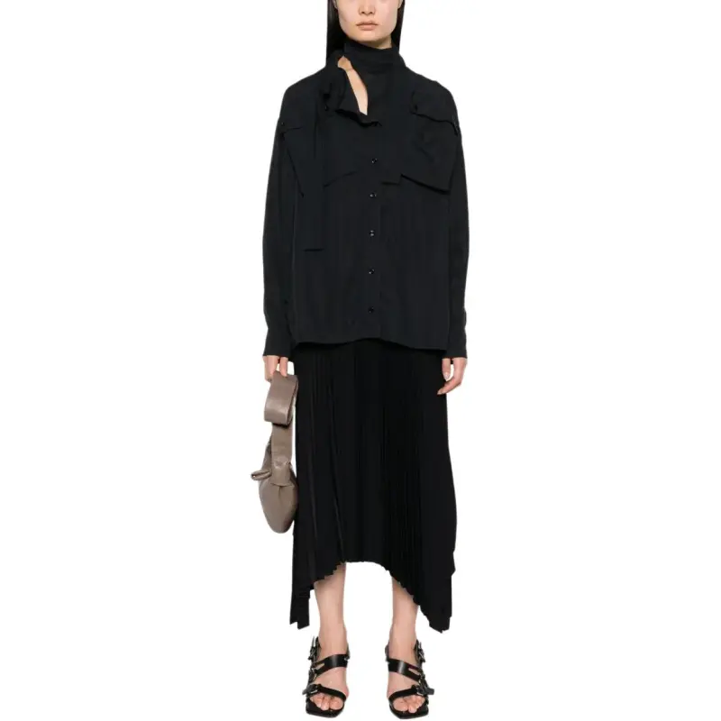 Lemaire Neck tie Button up Shirt-1