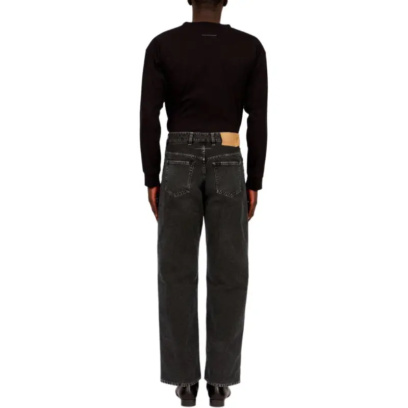 MM6 Maison Margiela Washed Straight Jeans-5
