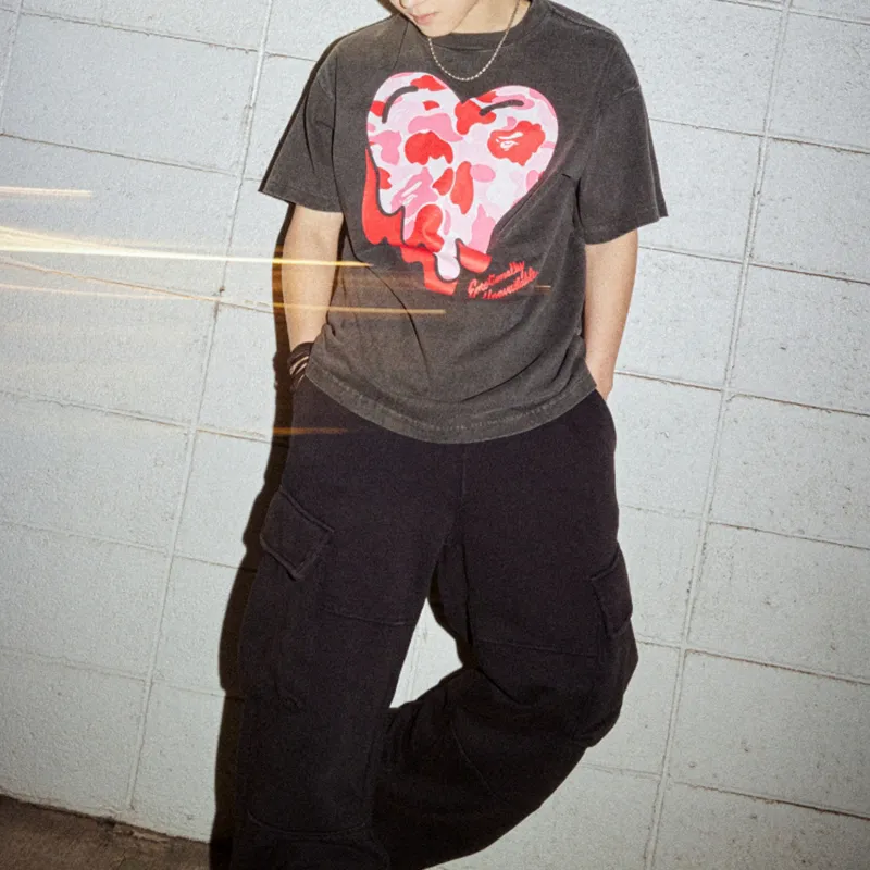 A BATHING APE X Emotionally Unavailable Abc Camo Tee-3