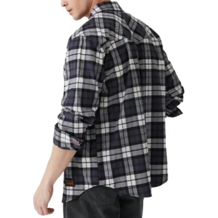 Levis Shirts Men Black Plaid-3