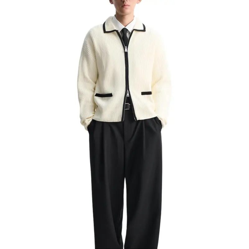ZARA Knitwear Men White-4