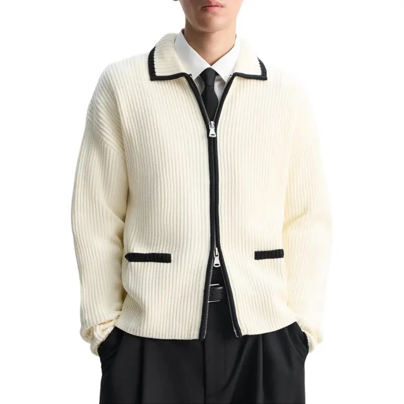 ZARA Knitwear Men White-3