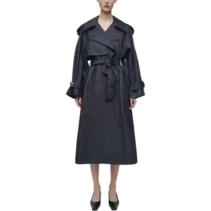 COS Trench Coats Women's Blue-4