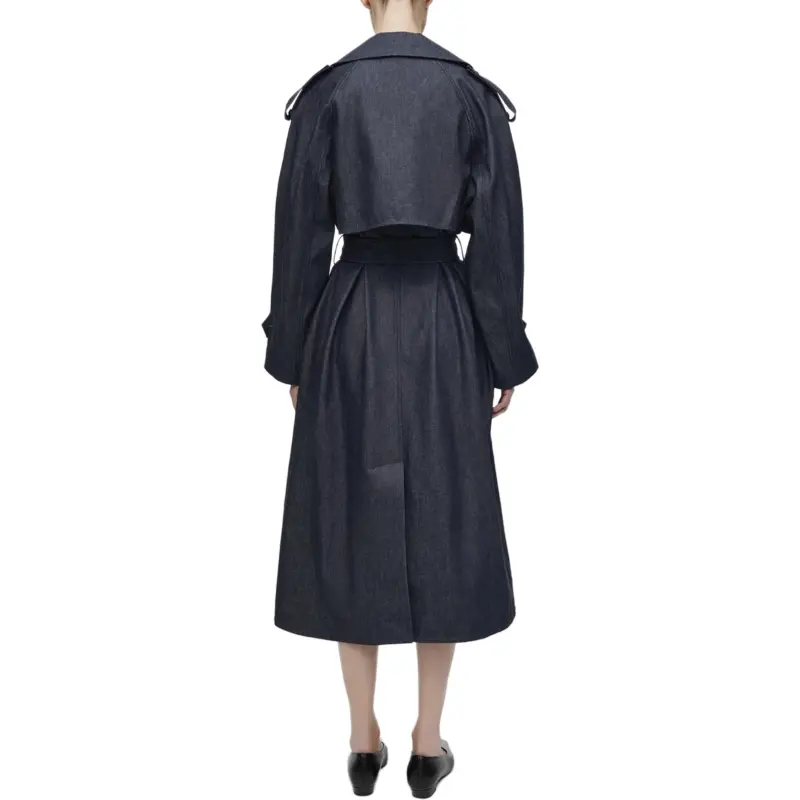 COS Trench Coats Women's Blue-2