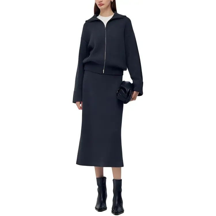 GOELIA Skirt Set Women's Dark Heather Gray-1