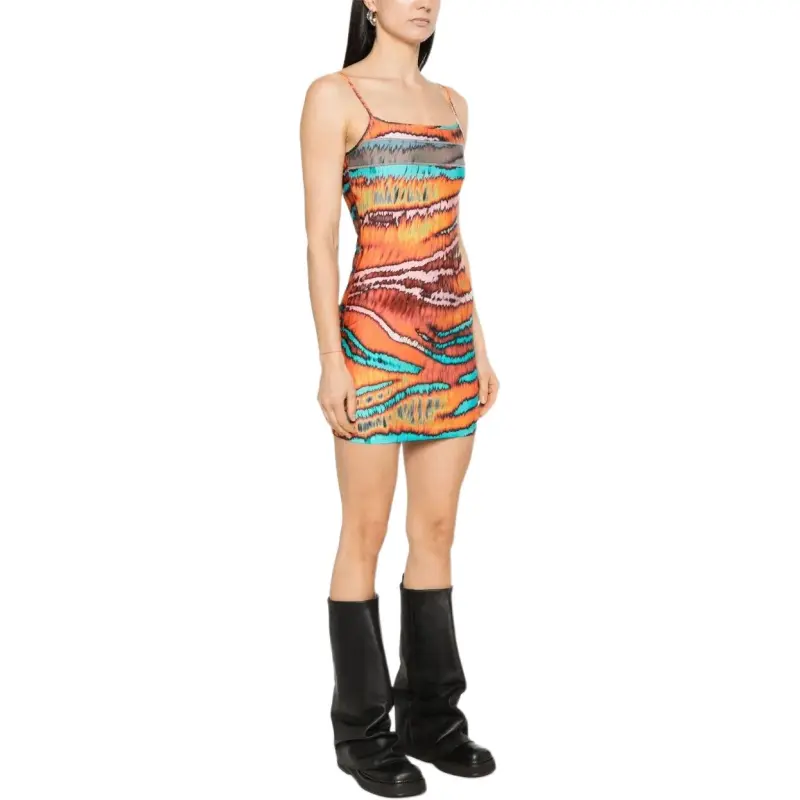 DIESEL D Niws Zebra Printed Mini Dress-1