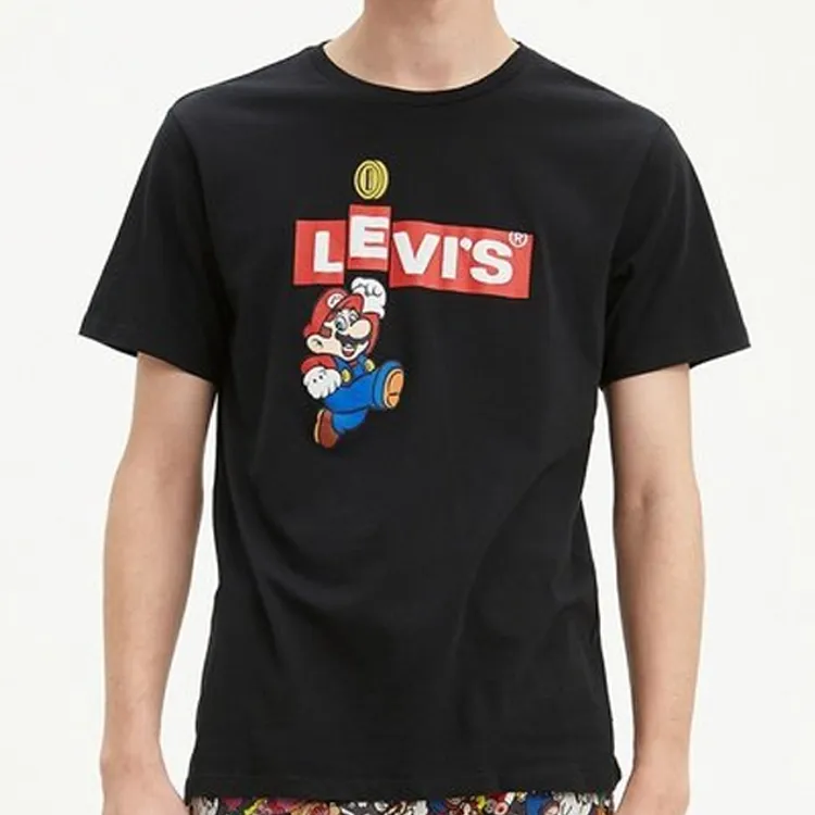 Levis T Shirts Men Black-2