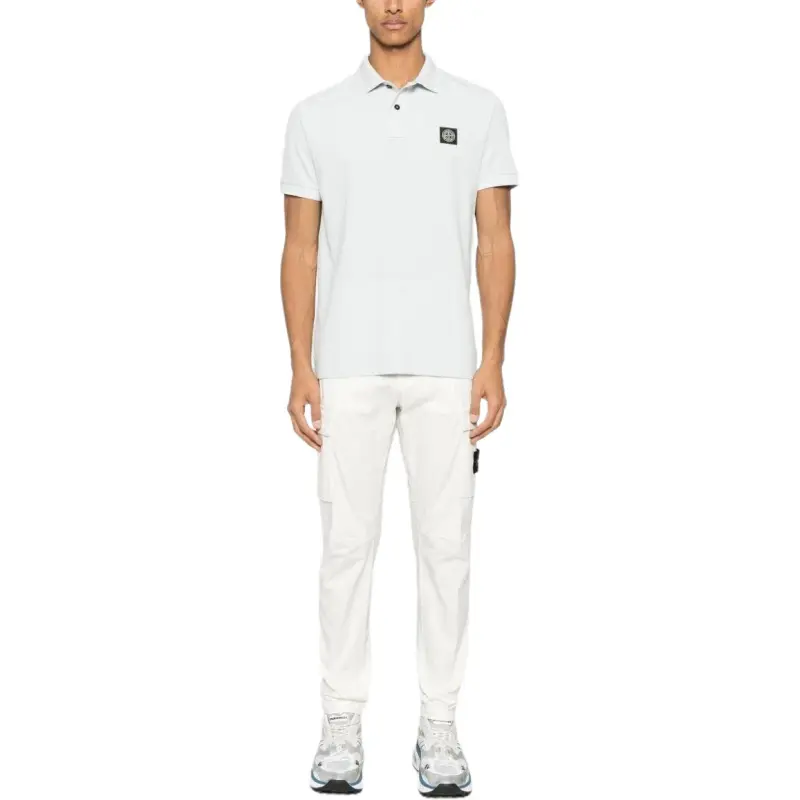STONE ISLAND Twill weave Cargo Trousers-3