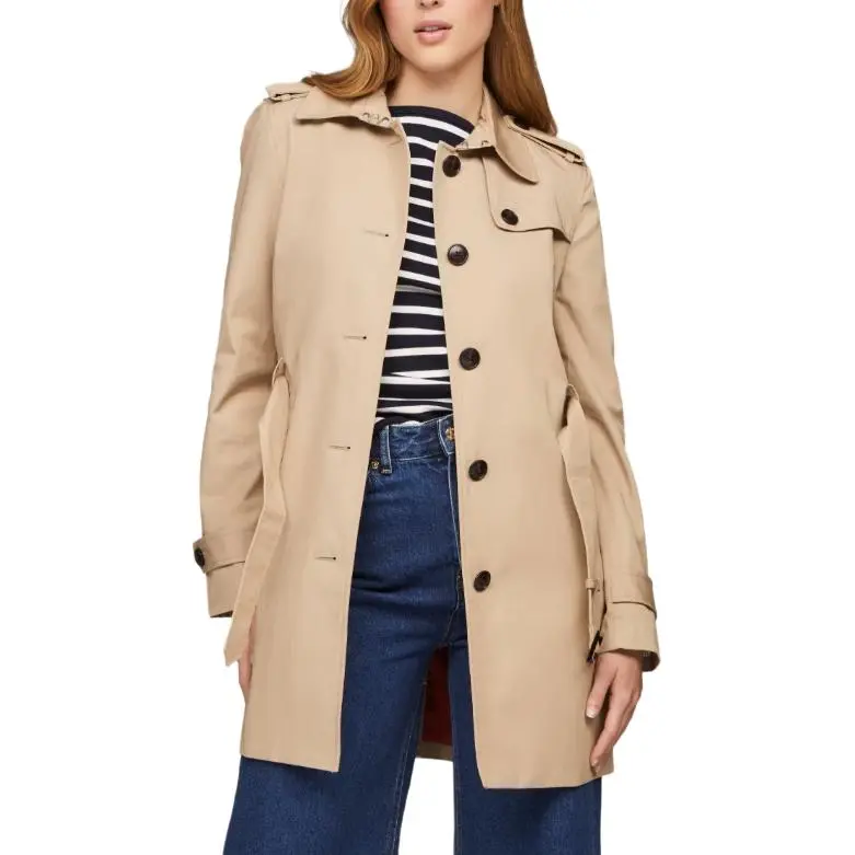 Tommy Hilfiger Trench Coat Women's Beige-1