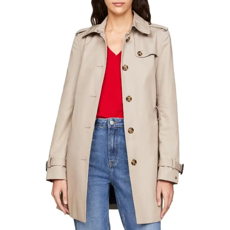 Tommy Hilfiger Trench Coat Women's Beige-2