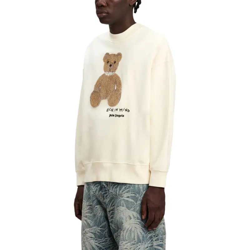 PALM ANGELS Bear In Mind Drop Shoulder Sweatshirt-3