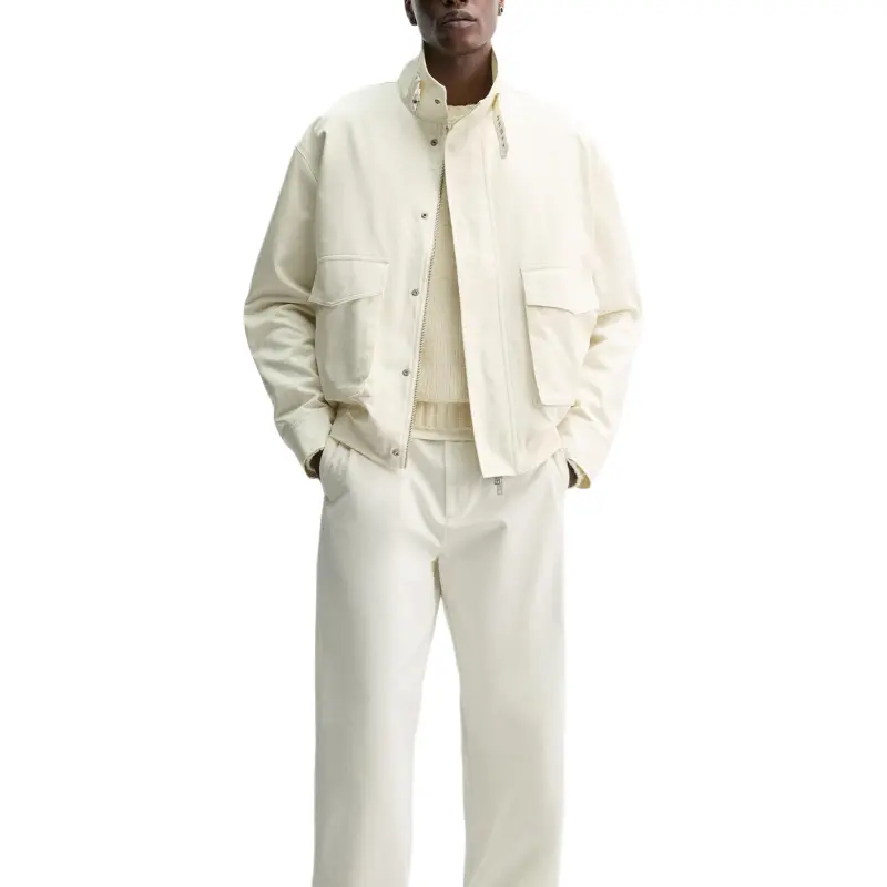 ZARA Jackets Coats Men's Frosted White-3