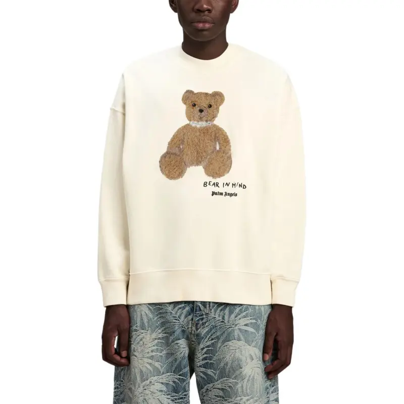 PALM ANGELS Bear In Mind Drop Shoulder Sweatshirt-2