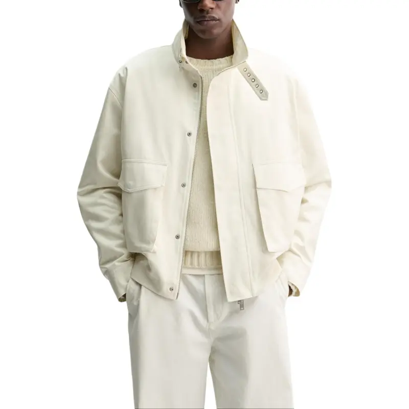 ZARA Jackets Coats Men's Frosted White-5