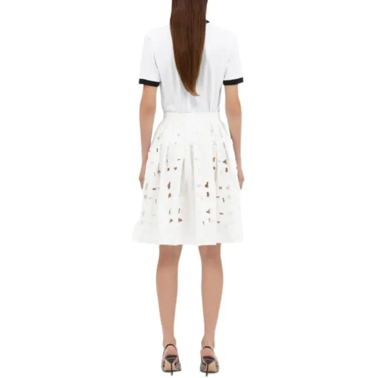 MSGM Sangallo lace Skirt-3