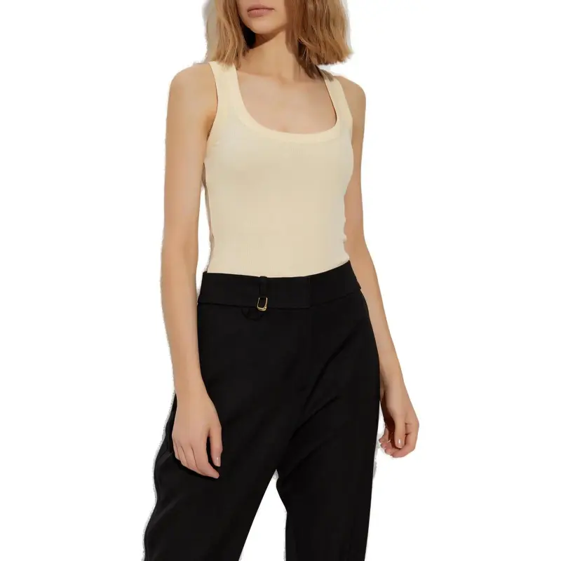 Jacquemus Ribbed Sleeveless Bodysuit-1
