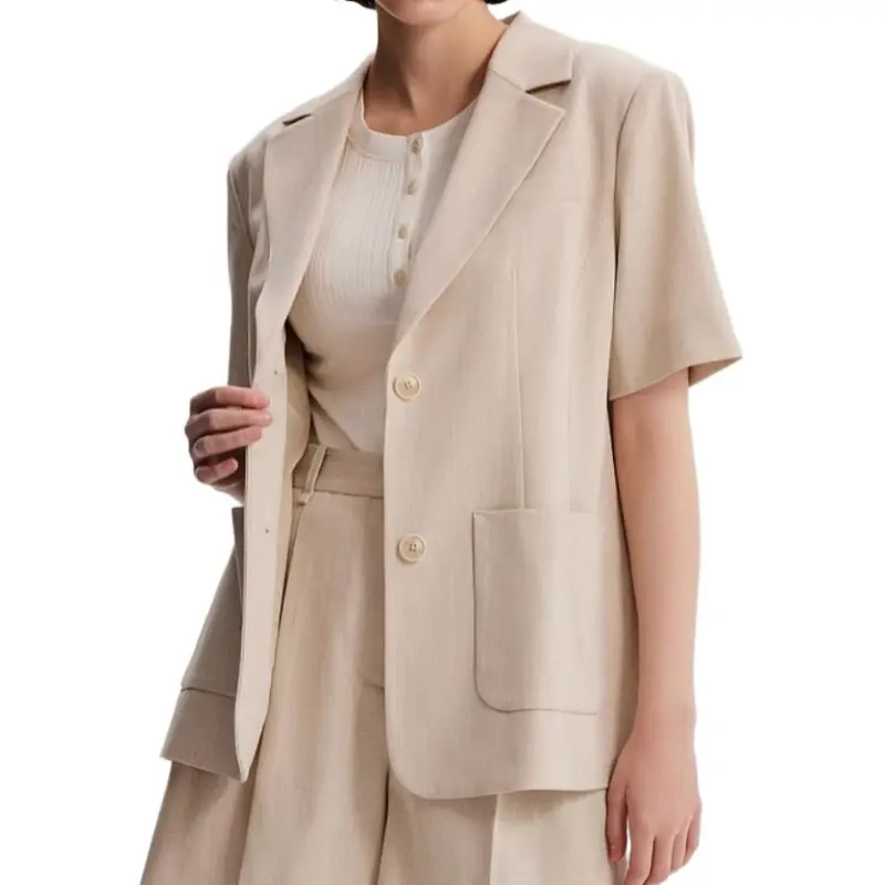 E.land Business Suit Women's Light Khaki 36 L/Beige-4
