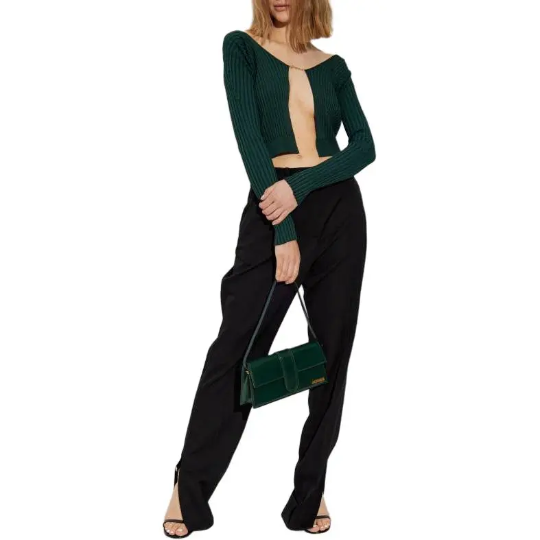 Jacquemus Logo Plaque Knitted Cardigan-1