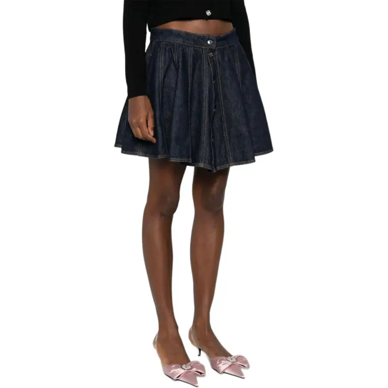 MSGM Denim Mini Skirt-3